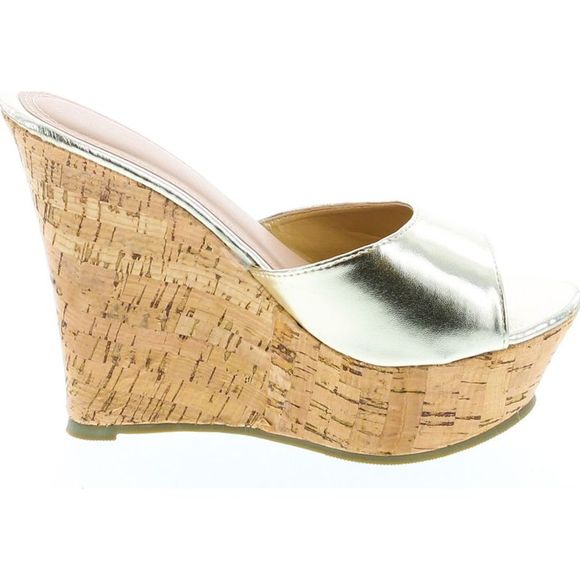 Fashion Focus Ardo-42 Gold Womens sandals 10 NEW - Picture 6 of 8